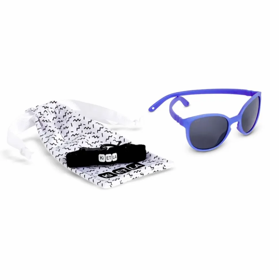 Lunettes de soleil enfant 2-4 ans wazz bleu intense