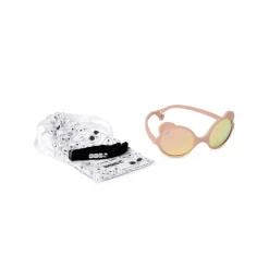 Lunettes de soleil enfant 2-4 ans ourson rose pêche