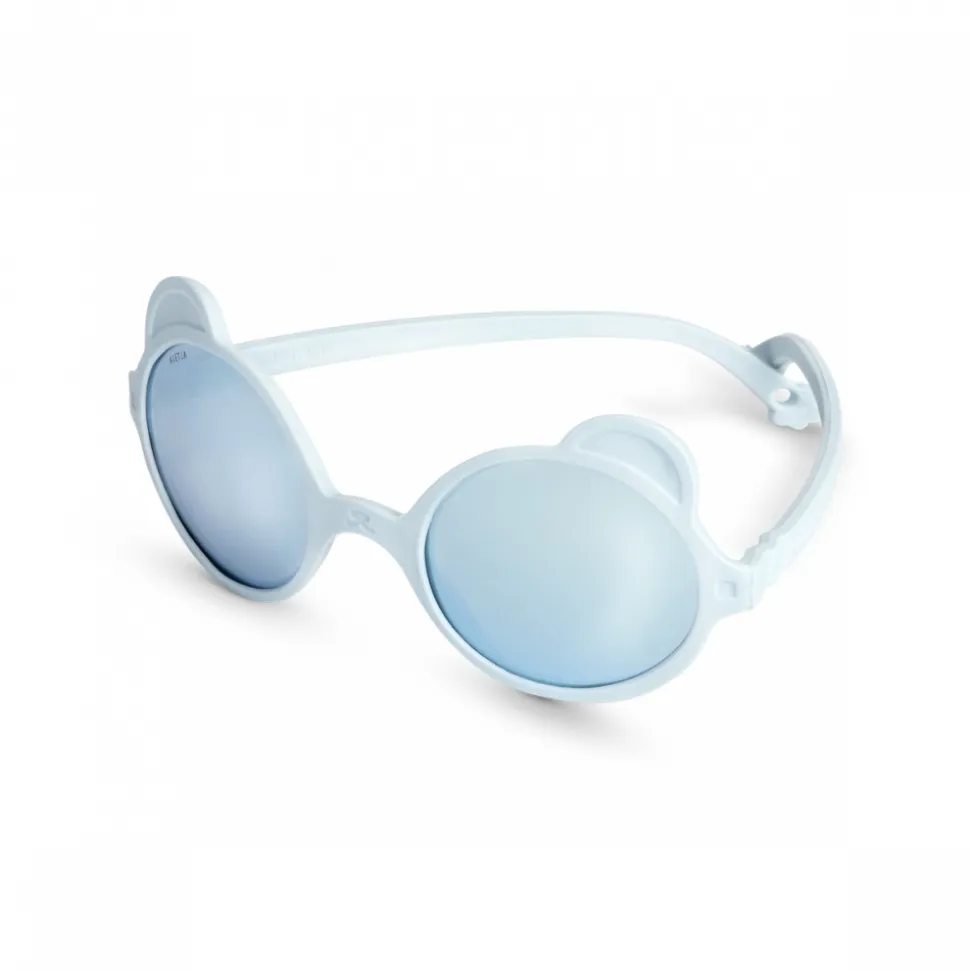 Lunettes de soleil enfant 2-4 ans ourson bleu ciel