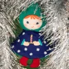 Lutin boule de noël réversible - titti