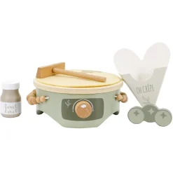 Machine à crêpes en bois - vert olive