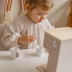 Machine à expresso en bois - nougat
