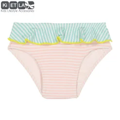 Maillot de bain anti-uv annette 6 mois bande rose