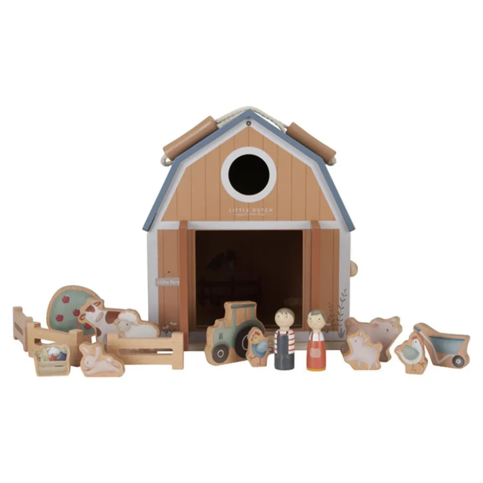 Maison de poupée en bois little farm