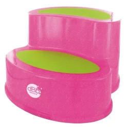 Marche pied enfant antidérapant rose pailleté