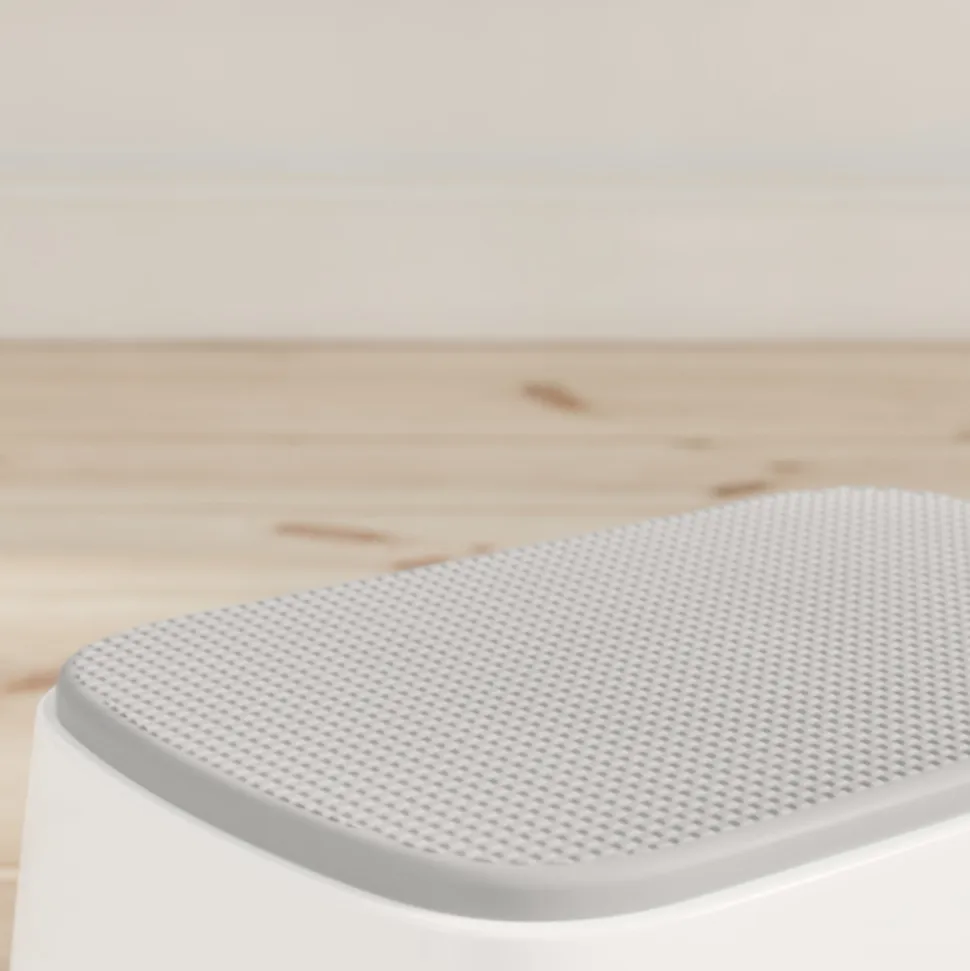 Marche pied enfant blanc et gris