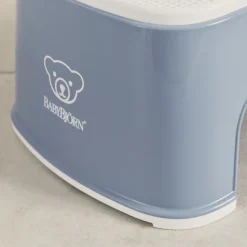 Marche pied enfant bleu profond et blanc