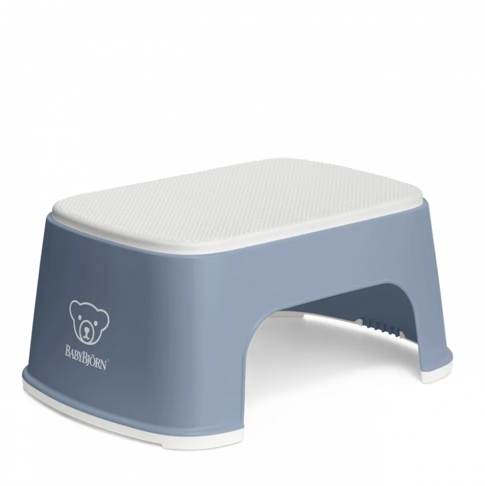 Marche pied enfant bleu profond et blanc