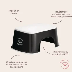 Marche pied enfant noir et blanc