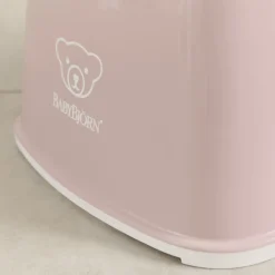 Marche pied enfant rose pastel et blanc