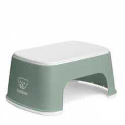 Marche pied enfant vert profond et blanc