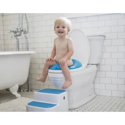 Marche pieds bébé antidérapant bleu