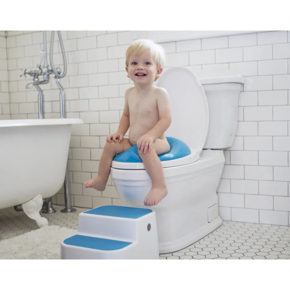 Marche pieds bébé antidérapant bleu