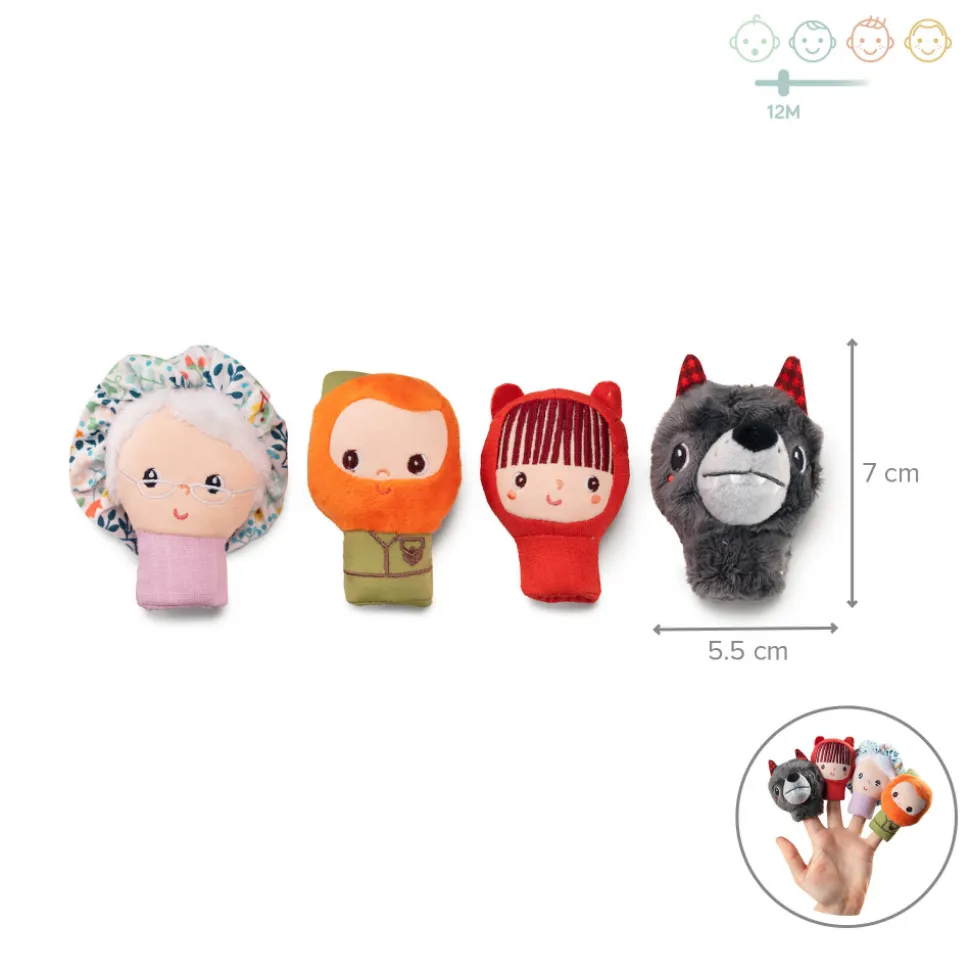 Marionnettes à doigts chaperon rouge
