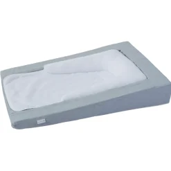 Matelas a langer douillet 2 en 1 gris chiné