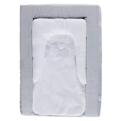Matelas a langer douillet 2 en 1 gris chiné