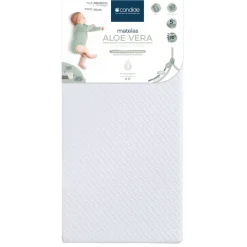Matelas aloé vera déhoussable 60 x 120 cm