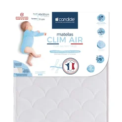 Matelas bébé clim air 60 x120 cm