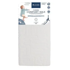 Matelas bébé confort max déhoussable 60 x 120 cm