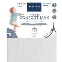 Matelas bébé confort max déhoussable 70 x 140 cm