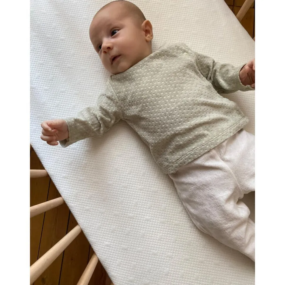 Matelas bébé coton déhoussable 70 x 140 cm