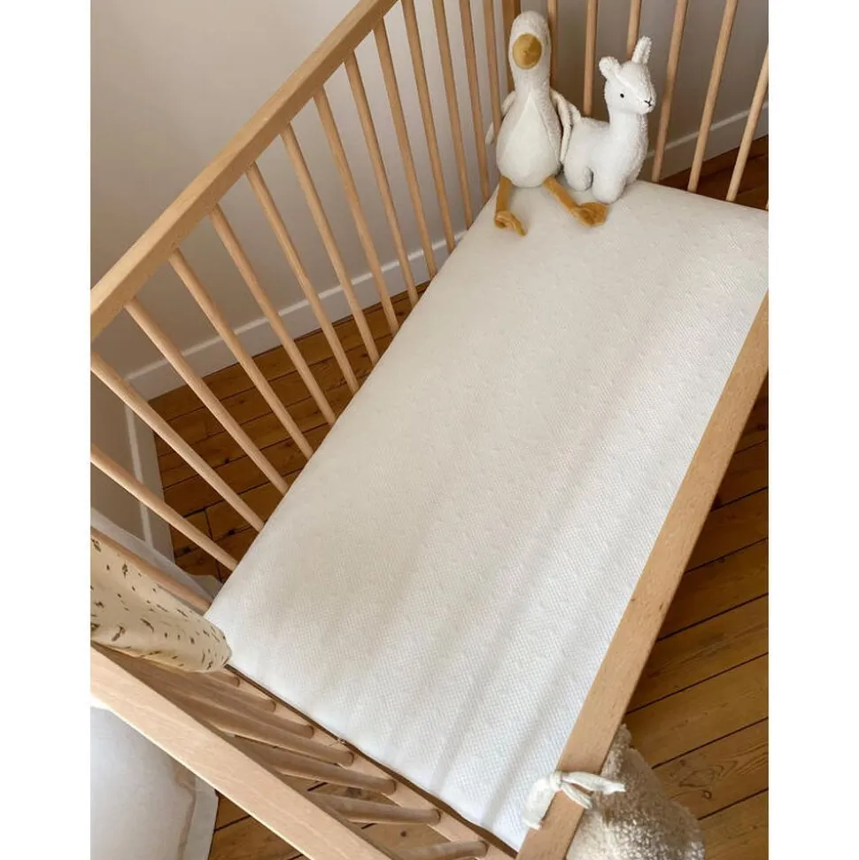 Matelas bébé coton déhoussable 60 x 120 cm