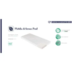Matelas bébé de berceau fresh 50x83x5 cm