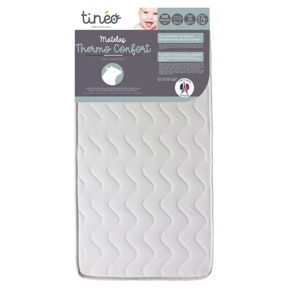 Matelas bébé thermo confort 60x120 cm