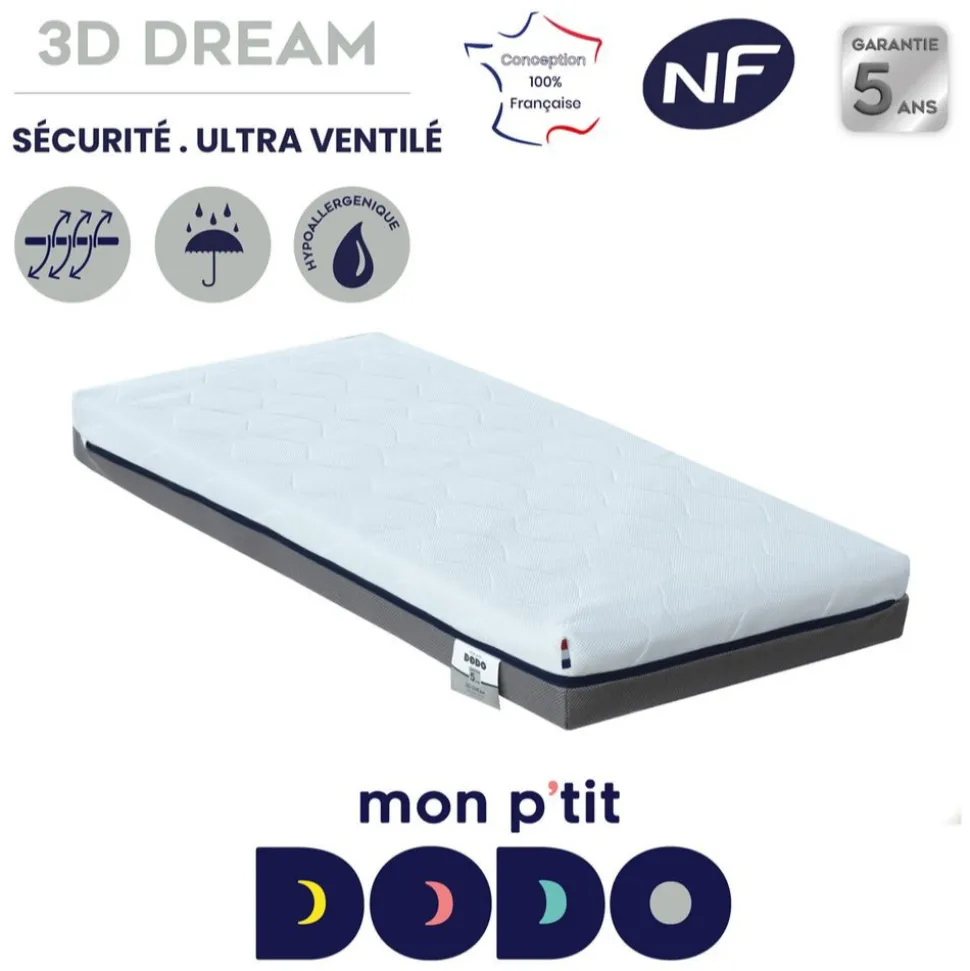 Matelas 3d dream 60x120 cm