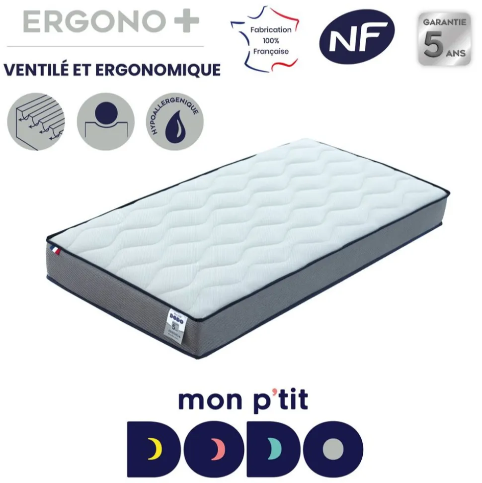 Matelas ergono 60 x120 cm