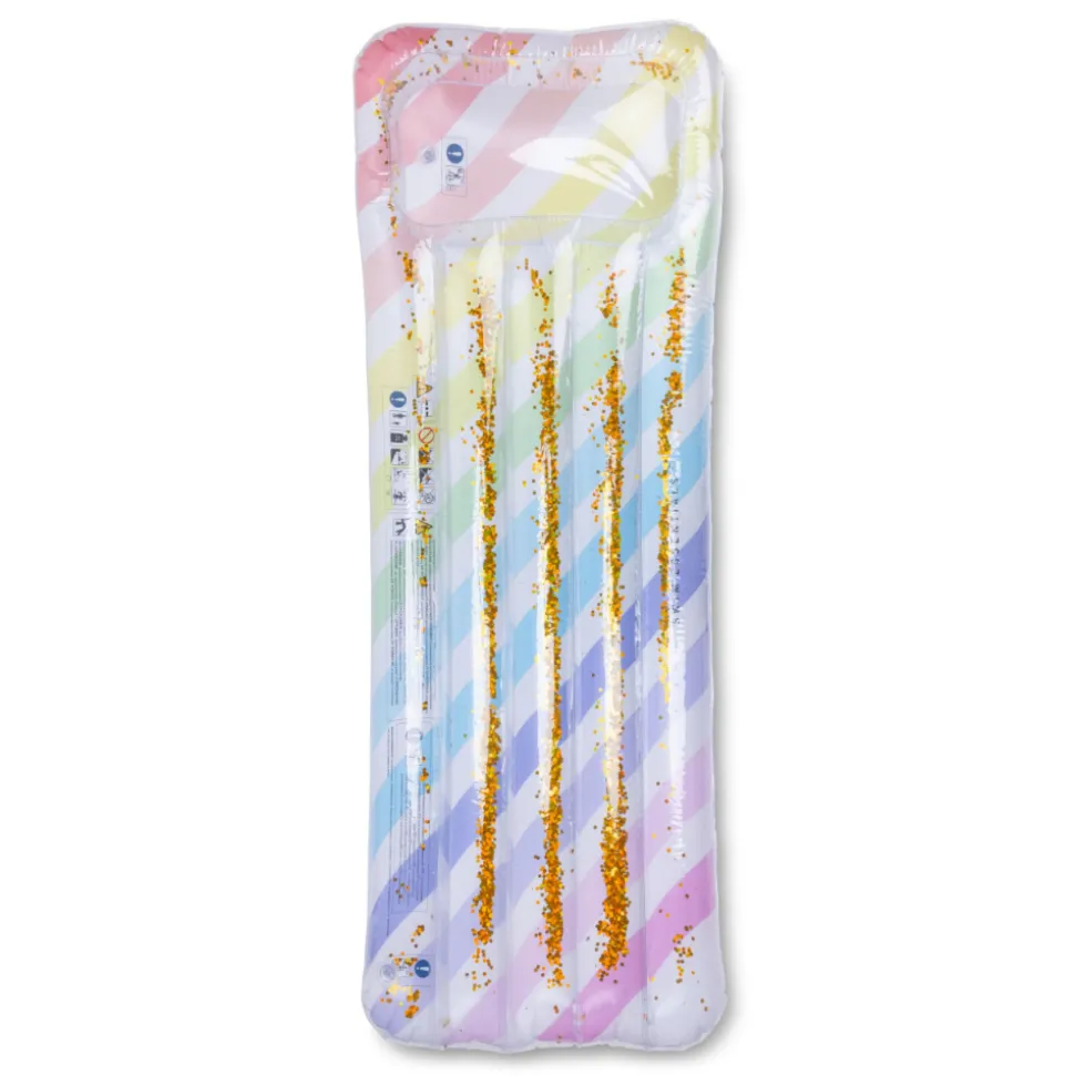 Matelas gonflable arc-en-ciel