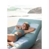 Matelas gonflable 180 cm - rayure verte