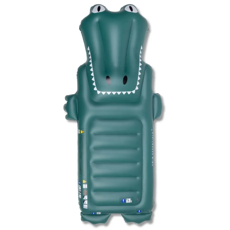 Matelas gonflable crocodile