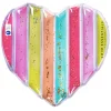 Matelas gonflable cœur coloré 150 x 120 cm