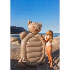 Matelas gonflable léopard