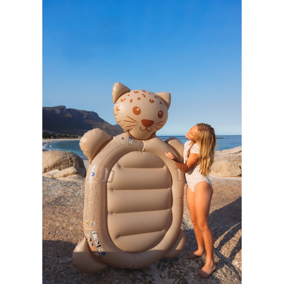 Matelas gonflable léopard