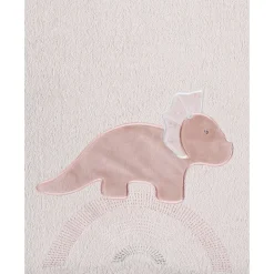 Matelas à langer avec housse dinosaure popsie rose