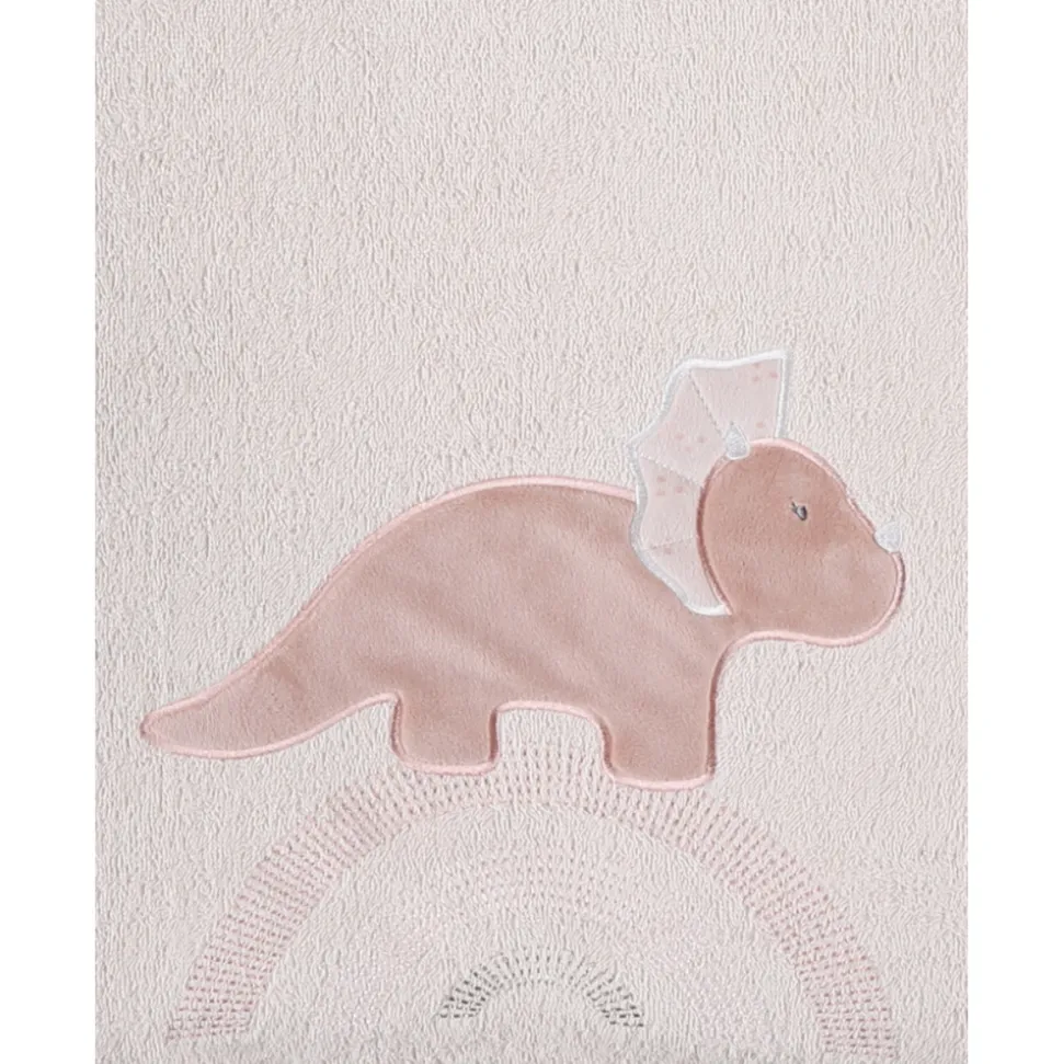 Matelas à langer avec housse dinosaure popsie rose