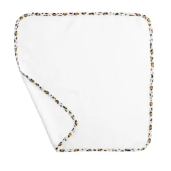 Matelas à langer avec serviette éponge léopard rose