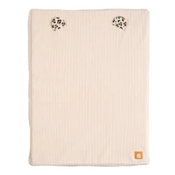 Matelas à langer avec serviette éponge léopard rose