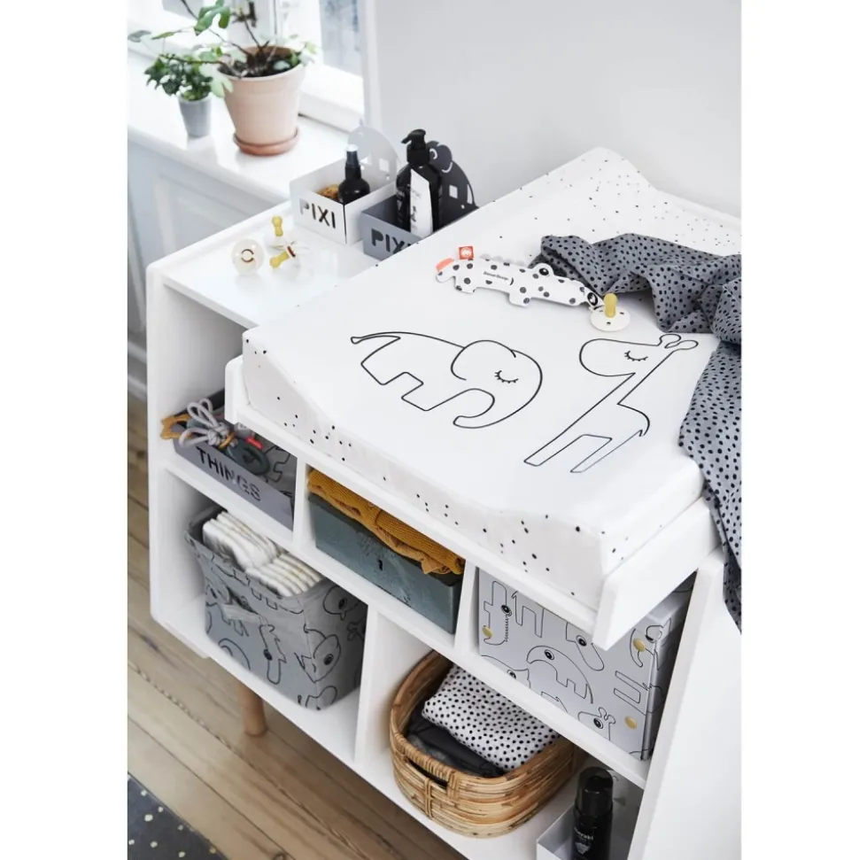 Matelas à langer dreamy dots blanc
