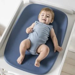 Matelas à langer en mousse softy bleu