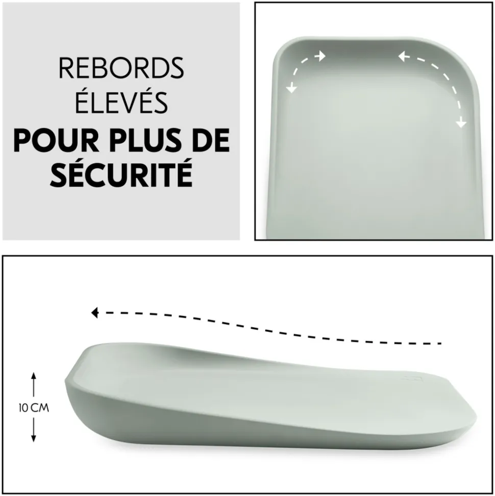 Matelas à langer en mousse soft change n clean sage