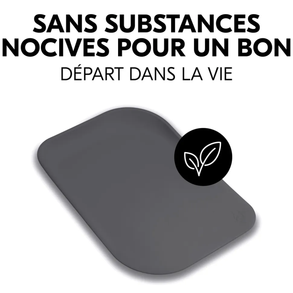 Matelas à langer en mousse soft change n clean anthracite
