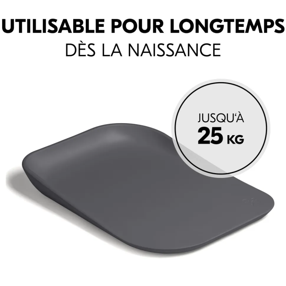 Matelas à langer en mousse soft change n clean anthracite