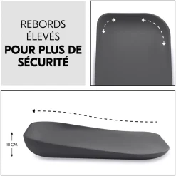 Matelas à langer en mousse soft change n clean anthracite