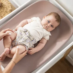 Matelas à langer en mousse softy rose