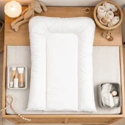 Matelas à langer flocons - blanc - 50 x 70 cm