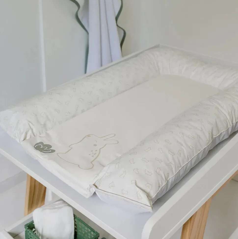 Matelas à langer flocons greenland lapins - 50x70cm