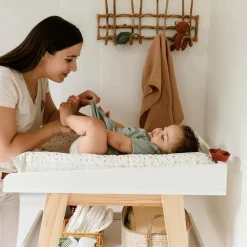 Matelas à langer flocons polka - 50x70cm